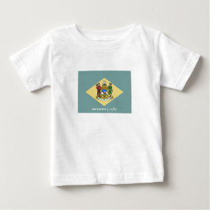Delaware State Flag Baby T-Shirt