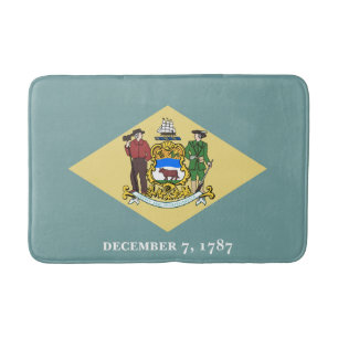 Delaware State Flag Bath Mat