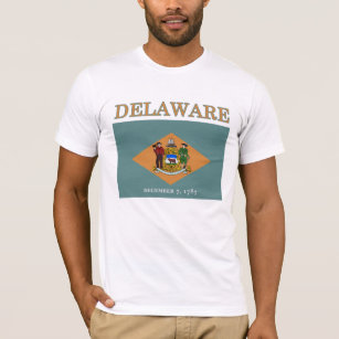 Delaware State Flag Bella Canvas T-shirt