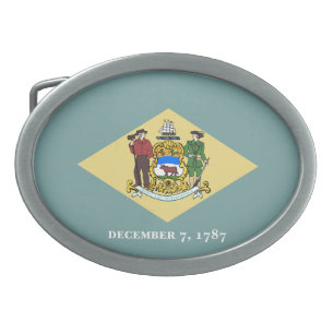 Delaware State Flag Belt Buckle