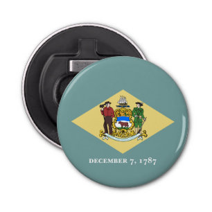 Delaware State Flag Bottle Opener