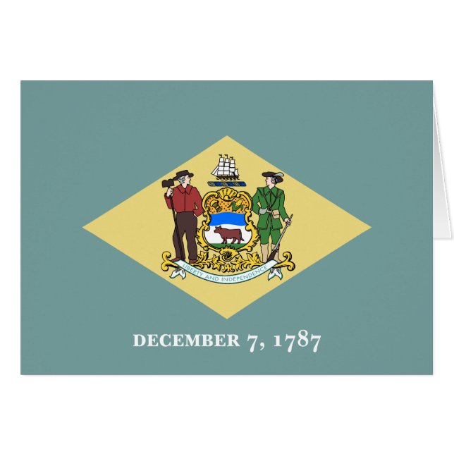 Delaware State Flag Cards (Front Horizontal)