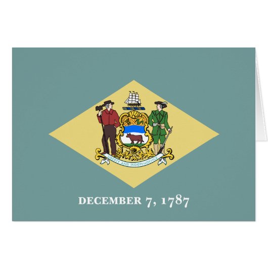 Delaware State Flag Cards (Front Horizontal)