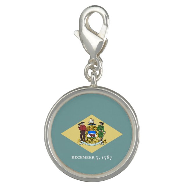 Delaware State Flag Charm (Front)
