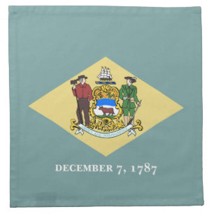 Delaware State Flag Cloth Napkin