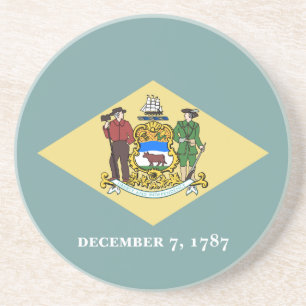 Delaware State Flag Coaster