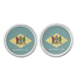 Delaware State Flag Cufflinks