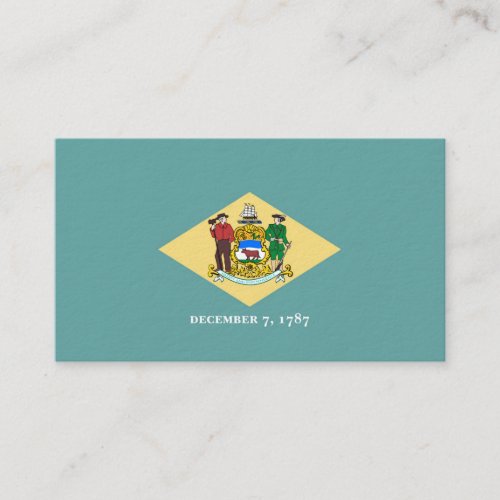 Delaware State Flag Design Business Card
