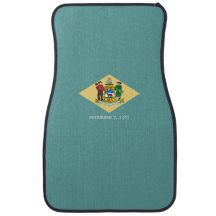 Delaware State Flag Design Car Mat
