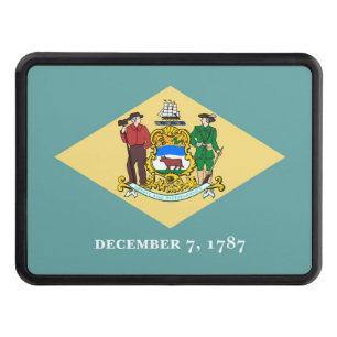 Delaware State Flag Design Hitch Cover