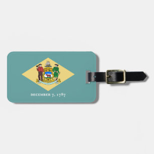 Delaware State Flag Design Luggage Tag