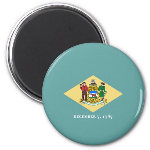 Delaware State Flag Design Magnet