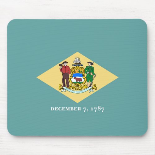 Delaware State Flag Design Mouse Pad