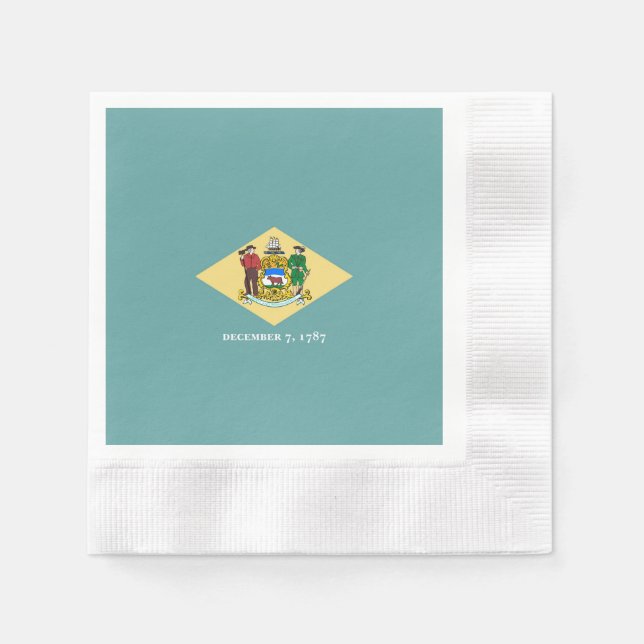 Delaware State Flag Design Napkins (Front)