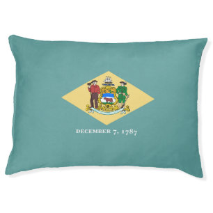 Delaware State Flag Design Pet Bed