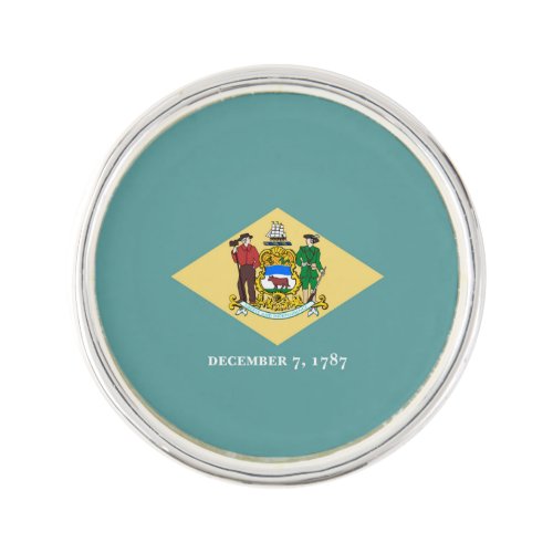 Delaware State Flag Design Pin