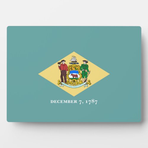 Delaware State Flag Design Plaque