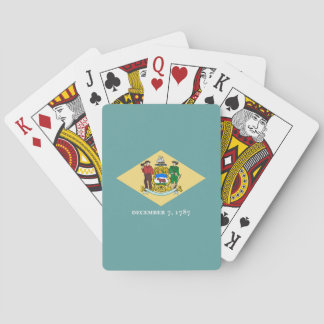 Delaware State Flag Design Poker Cards