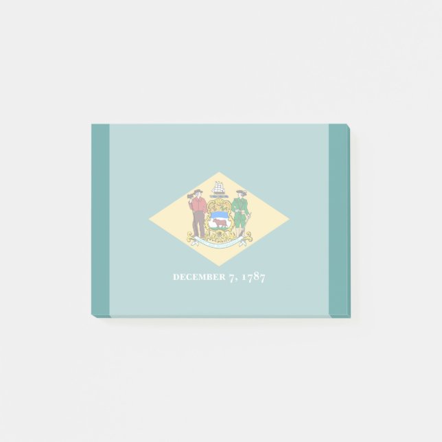Delaware State Flag Design Post-it Notes (Front)