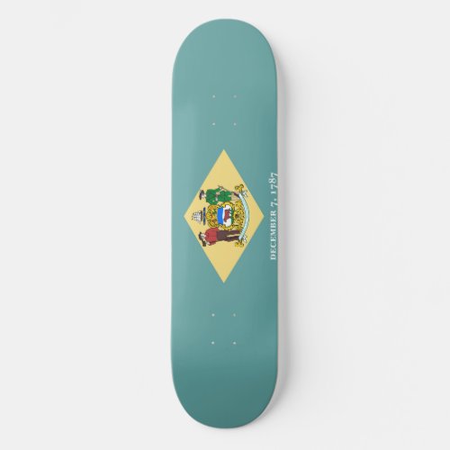 Delaware State Flag Design Skateboard