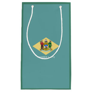 Delaware State Flag Design Small Gift Bag