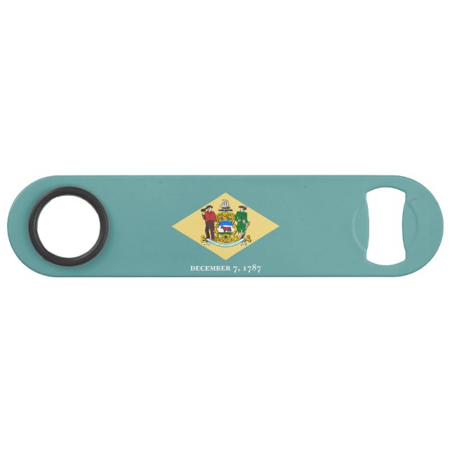 Delaware State Flag Design Speed Bottle Opener (Front (Horizontal))