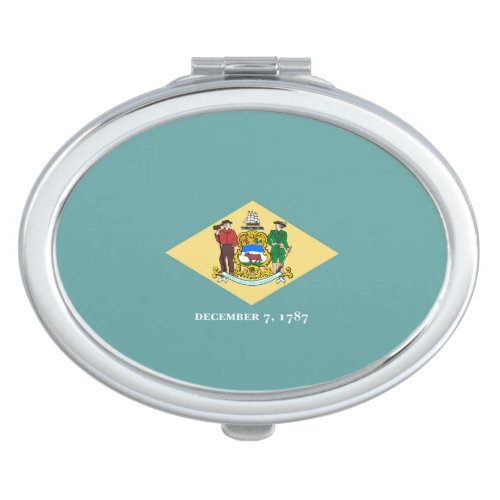 Delaware State Flag Design Vanity Mirror