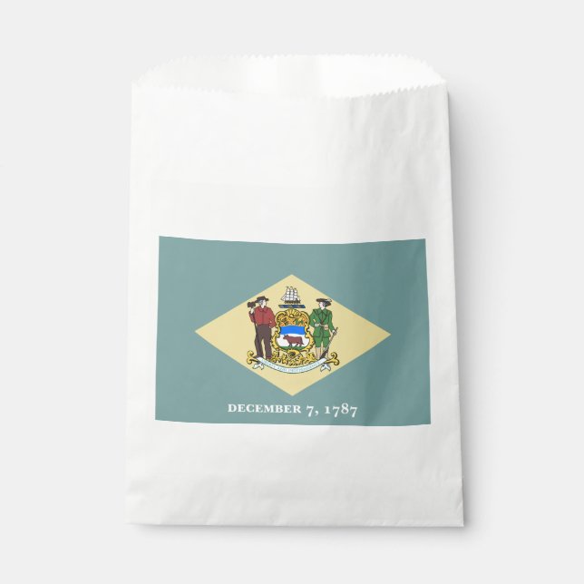 Delaware State Flag Favor Bag (Front)