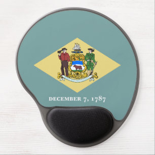 Delaware State Flag Gel Mouse Pad