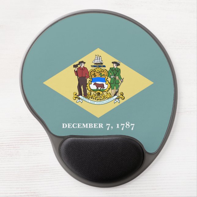 Delaware State Flag Gel Mouse Pad (Front)
