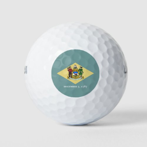 Delaware State Flag Golf Balls