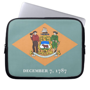Delaware State Flag Laptop Sleeve