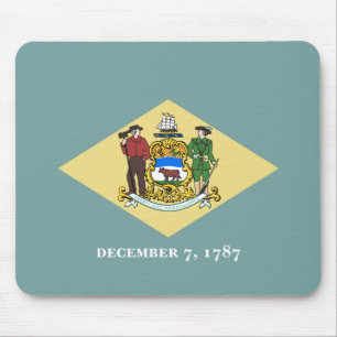 Delaware State Flag Mouse Pad