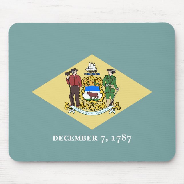 Delaware State Flag Mouse Pad (Front)