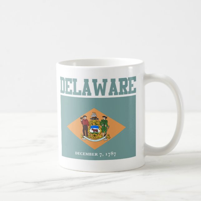 Delaware State Flag Mugs (Right)