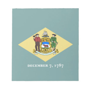 Delaware State Flag Notepad