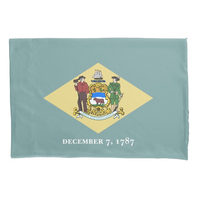 Delaware State Flag Pillow Case (Front)