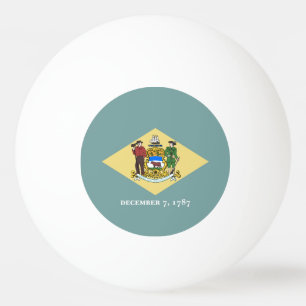 Delaware State Flag Ping Pong Ball
