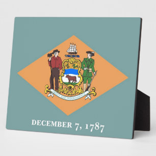 Delaware State Flag Plaque