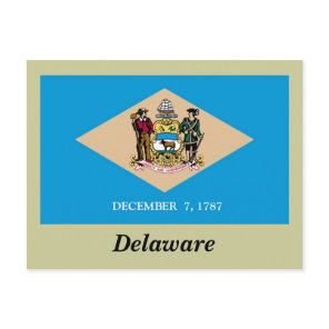 Delaware State Flag Postcard