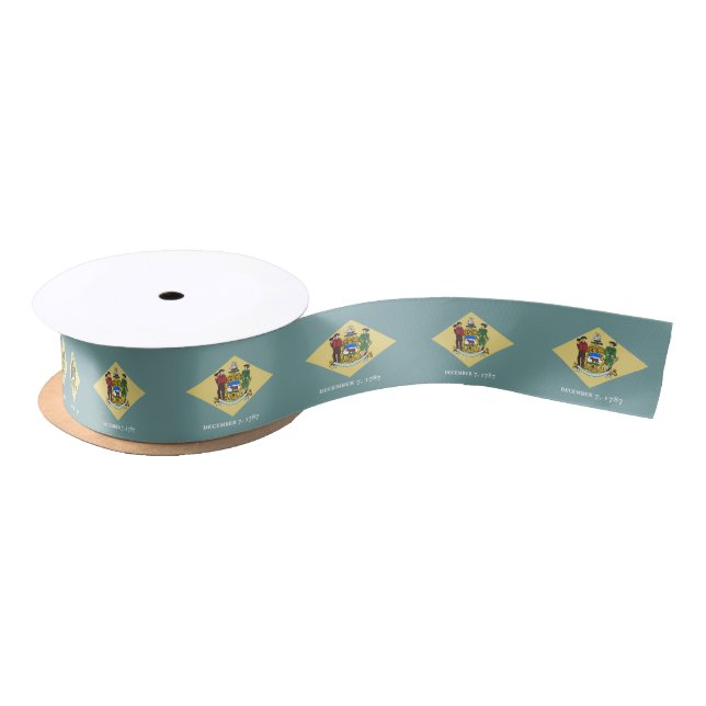 Delaware State Flag Satin Ribbon (Spool)