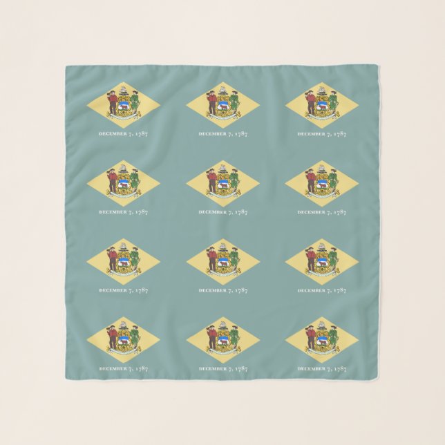 Delaware State Flag Scarf (Front)