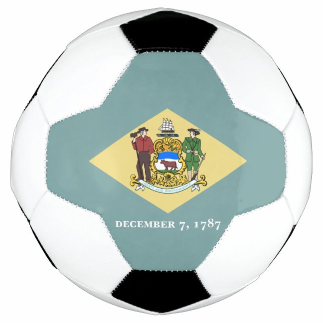 Delaware State Flag Soccer Ball (Front)