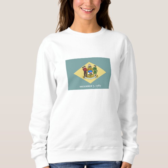 Delaware State Flag Sweatshirt (Front)