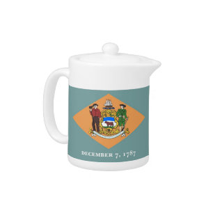 Delaware State Flag Teapot