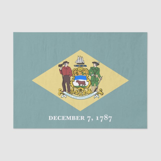 Delaware State Flag Tissue Paper (Front)