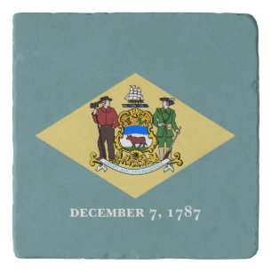 Delaware State Flag Trivet