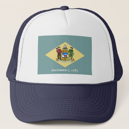 Delaware State Flag Trucker Hat
