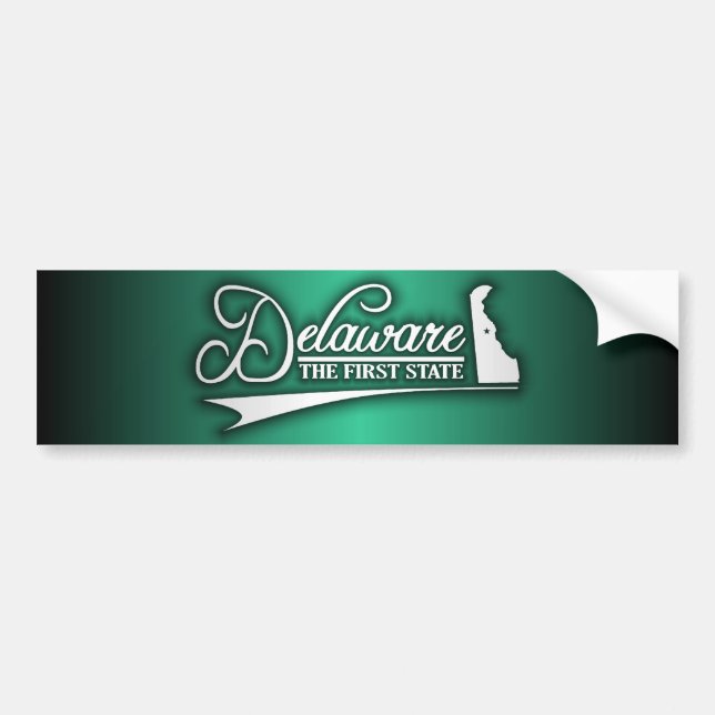 Delaware State of Mine Bumper Sticker (Front)