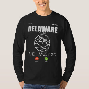 Delaware State Travel Camp Adventure Hiking Backpa T-Shirt